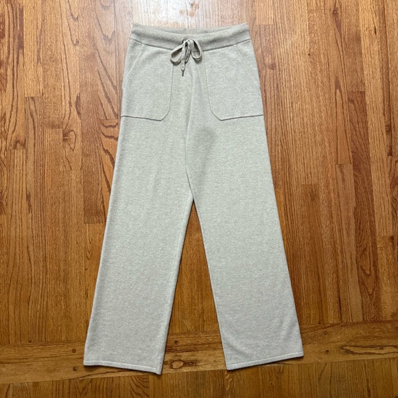 Garnet Hill Washable Cashmere Essential Pants in Tan size S - Picture 4 of 13